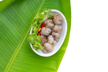 tapyoka topları ile domuz doldurma