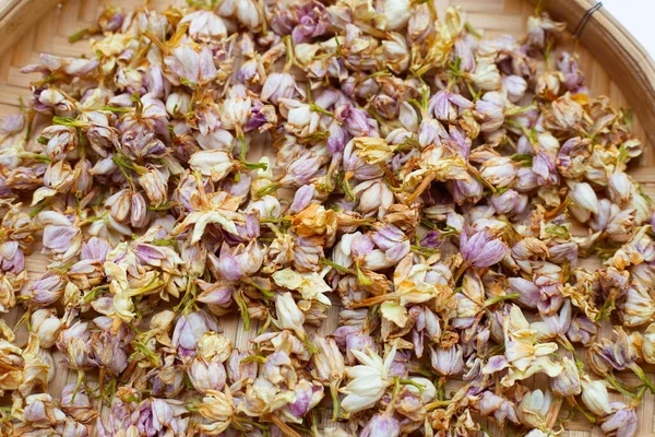 Сушеные Жасминовые Цветы Чая — стоковое фото