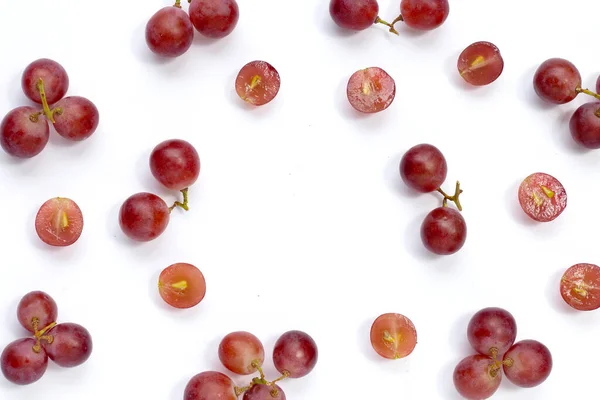 Fresh Grape White Background — Stock Photo, Image
