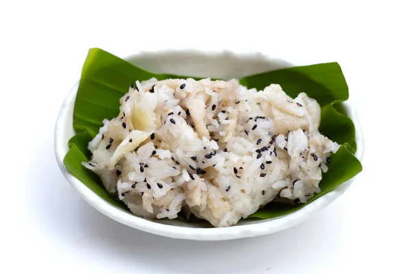 stock image Sweet sticky rice with sweet wild yam.