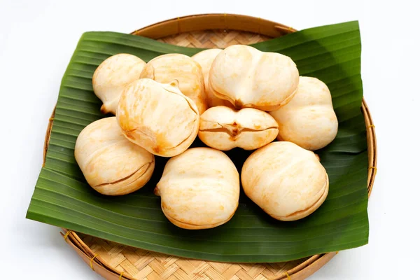 stock image Toddy palm on white background.