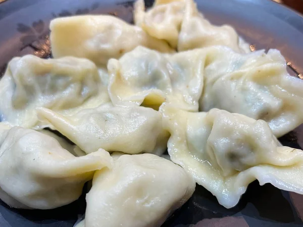 stock image Delicious boiled dumplings.Chinese food