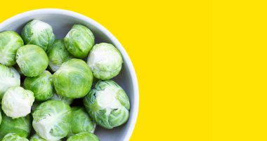 Fresh brussels sprouts. Organic vegetables