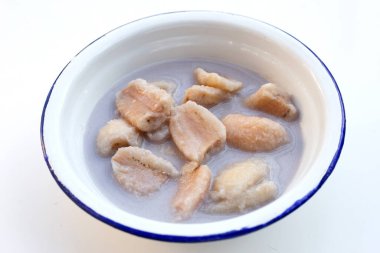 Hindistan cevizi sütlü muz. Tayland tatlısı