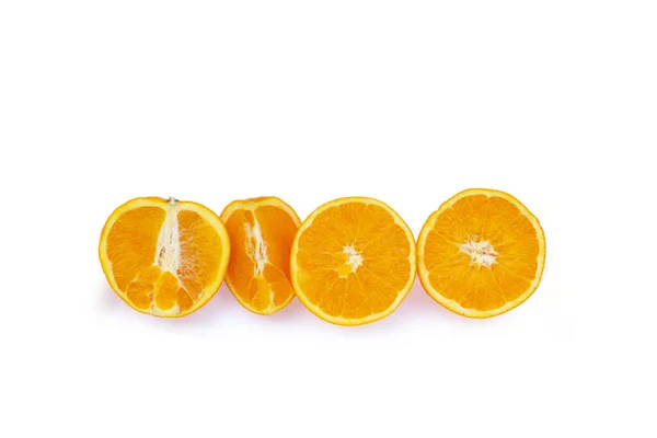 Pomerančové Ovoce Bílém Pozadí — Stock fotografie