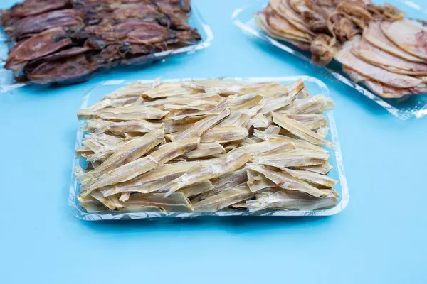 stock image Dried anchovy and dried squid