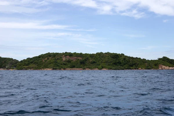 Pulau Laut Biru Tekstur Permukaan Air Laut Biru Latar Belakang — Stok Foto
