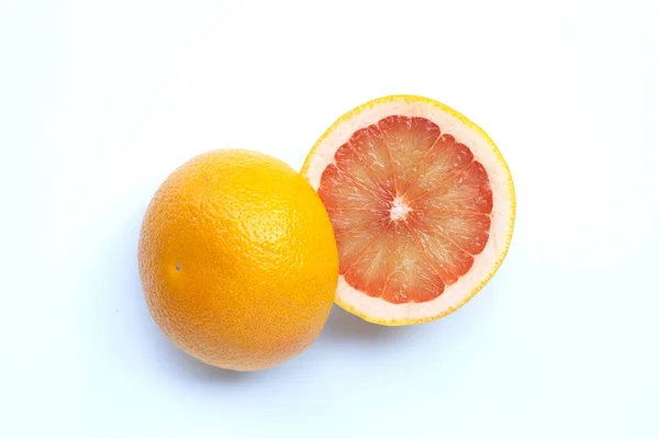 Высокий Витамин Сочный Грейпфрут Белом Фоне — стоковое фото