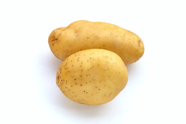 Fresh Patatoes White Background — Stock Photo, Image