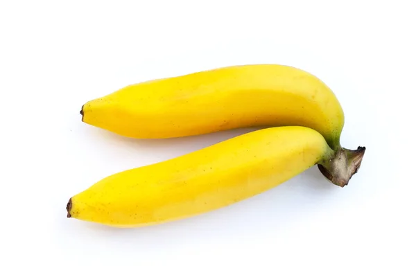 Φρούτα Μπανάνας Λευκό Φόντο — Φωτογραφία Αρχείου