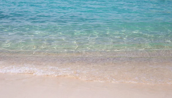 Blue Sea Sand Beach Blue Ocean Summer — Stock Photo, Image