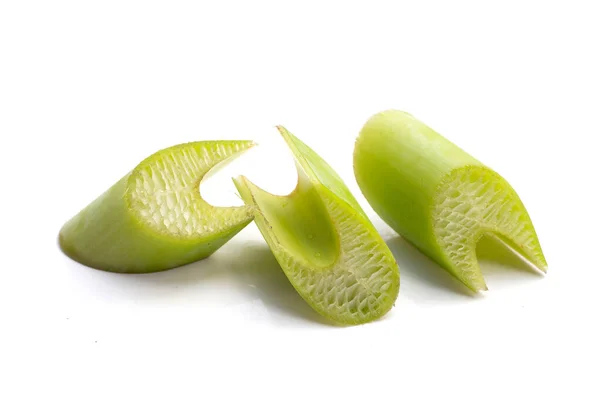 Banana Leaf Stalk Cut Slices — Stock Photo, Image
