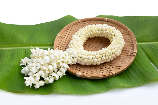 stock image Thai white jasmine flower garland