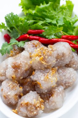 tapyoka topları ile domuz doldurma