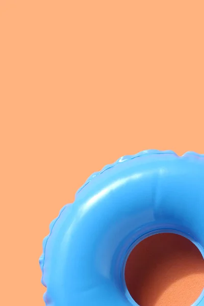 Rubber ring for swimming. Summer background concept