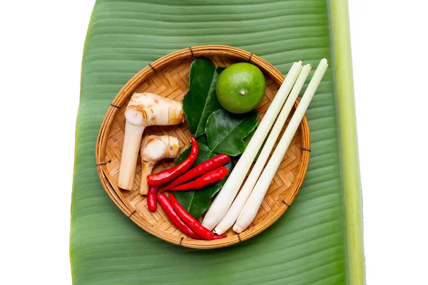 Thai Organic Tom Yum Herb Set — Stock Photo, Image