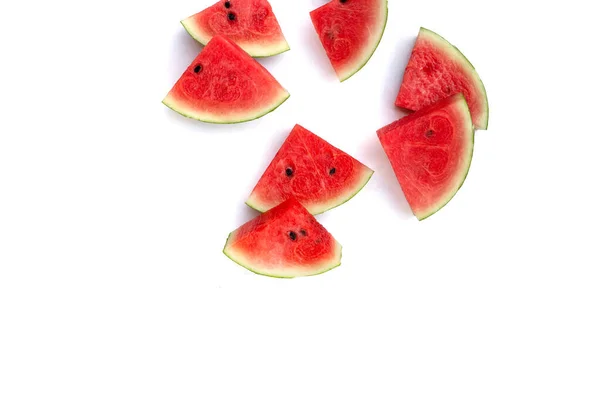 Watermelon Slices White Background — Stock Photo, Image