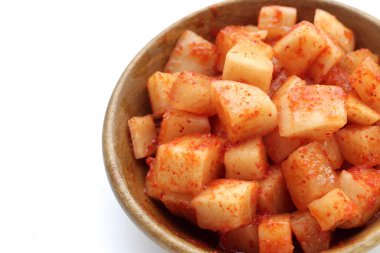 Daikon Kimchi. Lezzetli ve baharatlı.