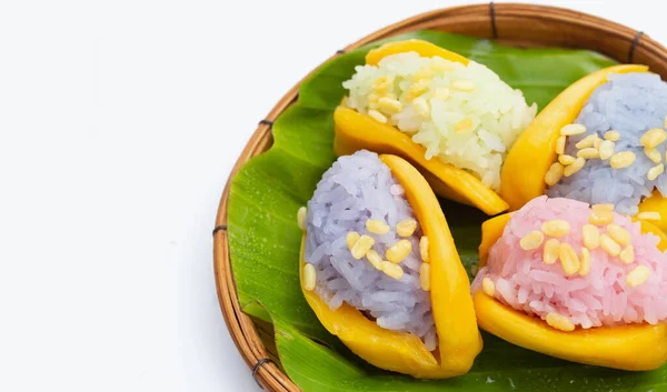 Jackfruit Sticky Rice Thai Dessert — Stock Photo, Image