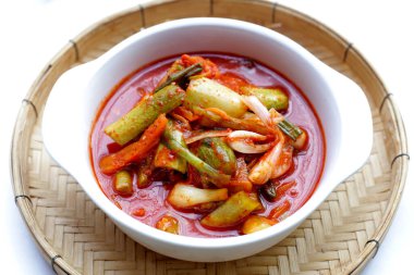 Kimchi Kore yemeği, salatalık kimchi.