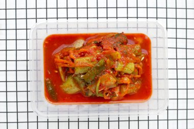 Kimchi Kore yemeği, salatalık kimchi.