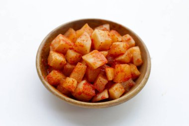 Daikon Kimchi. Lezzetli ve baharatlı.