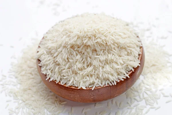 Surové Super Jádro Rýže Basmati Dlouhozrnná — Stock fotografie