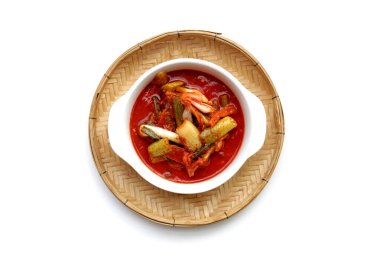 Kimchi Kore yemeği, salatalık kimchi.