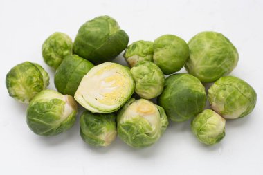 Fresh brussels sprouts. Organic vegetables