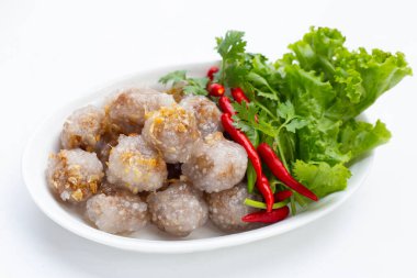 tapyoka topları ile domuz doldurma