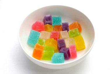 Renkli çıtır jöle. Thai tatlı tatlı tatlı