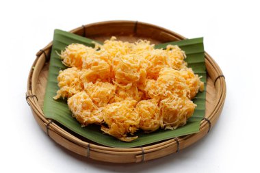 Tayland çıtır çıtır tatlı yumurta ipliği (Foi Thong Krob)