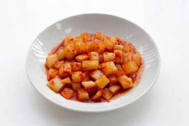 Daikon Kimchi. Lezzetli ve baharatlı.