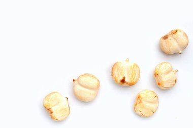 Beyaz arkaplanda Toddy avuç içi.