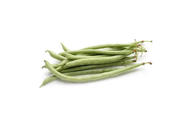 Fresh Needle Beans White Background — Stock Photo, Image