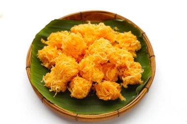 Tayland çıtır çıtır tatlı yumurta ipliği (Foi Thong Krob)