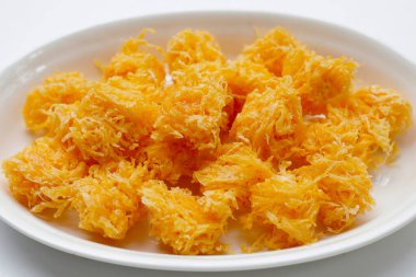 Tayland çıtır çıtır tatlı yumurta ipliği (Foi Thong Krob)