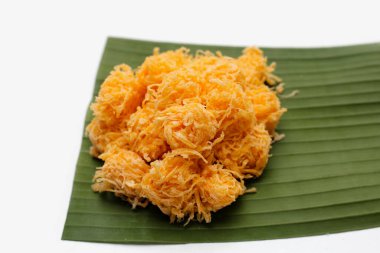 Tayland çıtır çıtır tatlı yumurta ipliği (Foi Thong Krob)