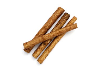 Beyaz arkaplanda Burdock Kökü (Gobo).