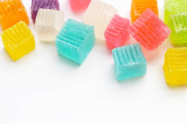 Renkli çıtır jöle. Thai tatlı tatlı tatlı