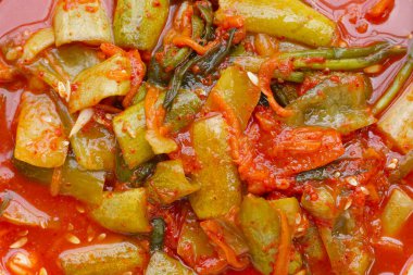 Kimchi Kore yemeği, salatalık kimchi.