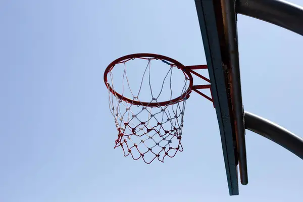 Basketball hoop, Outdoor basketball court. Sport concept