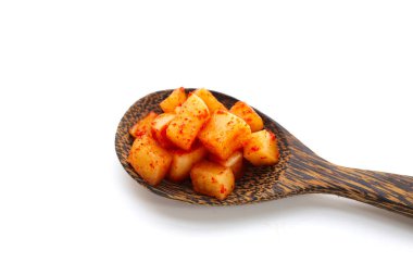 Daikon Kimchi. Lezzetli ve baharatlı.