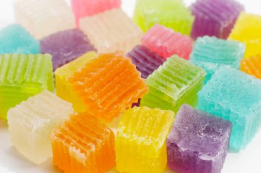 Renkli çıtır jöle. Thai tatlı tatlı tatlı