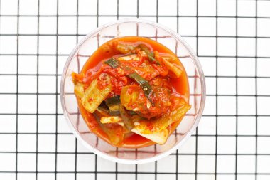 Kimchi Kore yemeği, salatalık kimchi.
