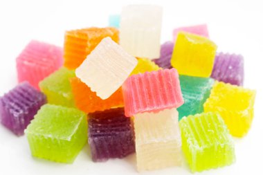 Renkli çıtır jöle. Thai tatlı tatlı tatlı