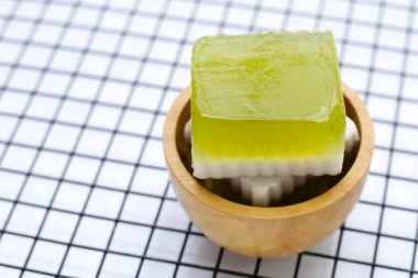 Pandan ve hindistan cevizi reçeli. Tayland Tatlıları.