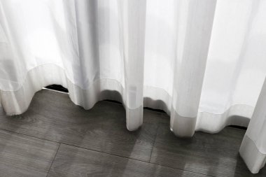 Perdeler kapı ya da pencere, oda dekorasyonu iç mekan.