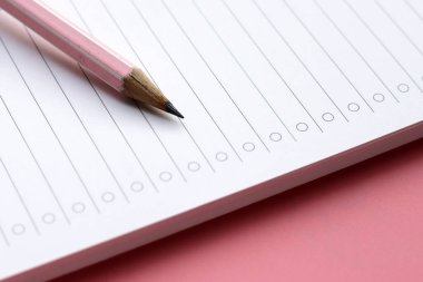 Kalemle defter. Çalışma planı