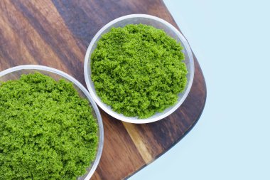 Wolffia globosa veya bataklık yosunu, su yemeği